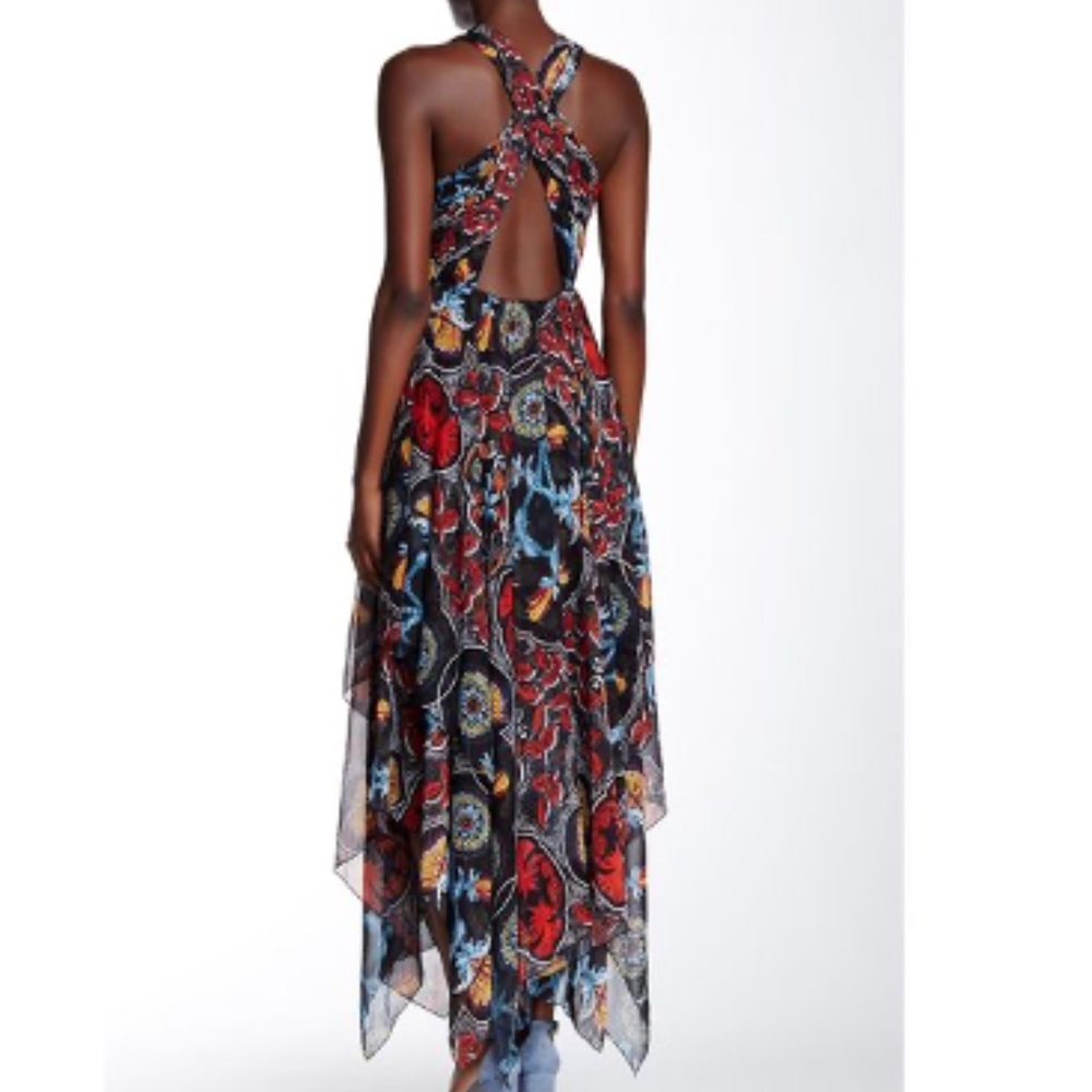Alice + Olivia Kora Printed Goddess Handkerchief Dress - 12 - Picture 7 of 16